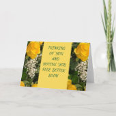 Gele rozen komen goed kaart (Voorkant)