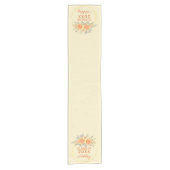 Gele rozen korte tafelloper (Voorkant)