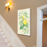 Gele rozen Kunst Deco Stretched Canvas Afdrukken<br><div class="desc">Prachtige gele rozen met een ivoren en een kunstdecoachtergrond op een canvasafdruk - formaat 24 x 36 inch.</div>