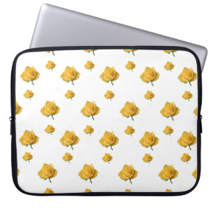 Gele rozen laptop sleeve