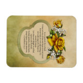 Gele Rozen Liefde is Patiënt, Liefde is Vriendelij Magneet (Horizontaal)