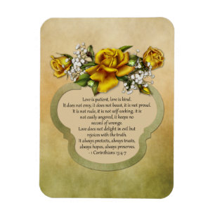 Gele Rozen Liefde is Patiënt, Liefde is Vriendelij Magneet