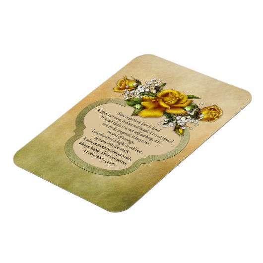 Gele Rozen Liefde is Patiënt, Liefde is Vriendelij Magneet (Linkerzijde)