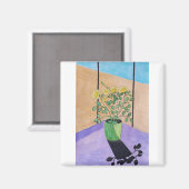 Gele rozen magneet (Voorkant / Achterkant)