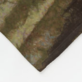 Gele rozen mand schilderij fleece deken (Hoek)