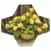 Gele rozen mand schilderij voetbal (Enkel)