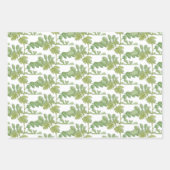 Gele rozen met groene bladeren inpakpapier vel (Voorkant 2)