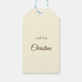 Gele rozen, met liefde cadeaulabel (Achterkant)