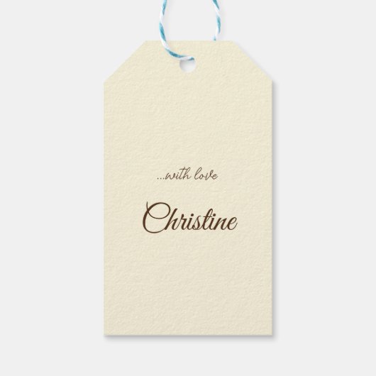 Gele rozen, met liefde cadeaulabel (Achterkant)