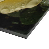 Gele rozen met snijvlak snijplank (Hoek)