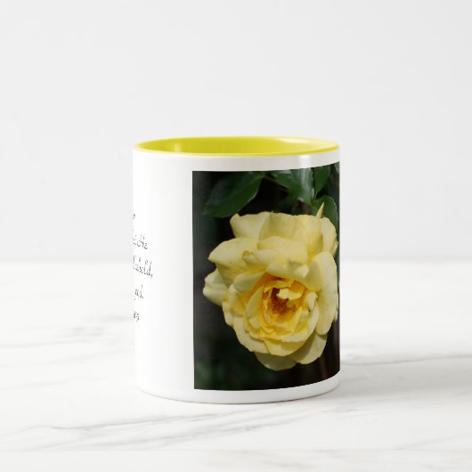 Gele rozen Mok met twee tonen (Center)