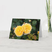 gele rozen noot kaart (Voorkant)