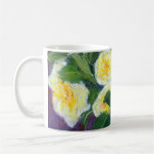 Gele rozen olie voor het schilderen van pasta's koffiemok (Links)