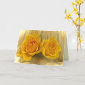 Gele Rozen op de Moederdag van het Kant Kaart (Gele Bloem)