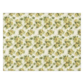 Gele rozen op Trellis Floral Pattern Tafelkleed (Voorkant (Horizontaal))