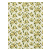 Gele rozen op Trellis Floral Pattern Tafelkleed (Voorkant)