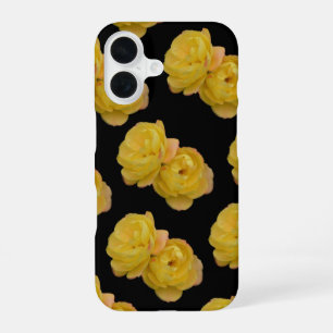 Gele Rozen Op Zwart, iPhone 16 Hoesje