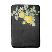  gele rozen op zwarte badmat (Voorkant Verticaal)