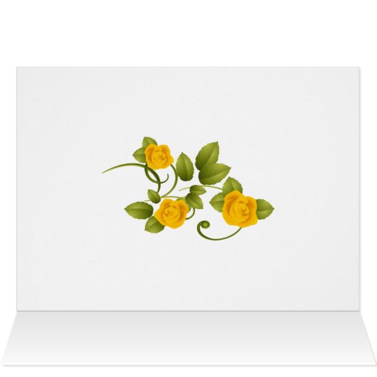 Gele rozen op zwarte en witte strepen (Binnen Horizontaal (Boven))