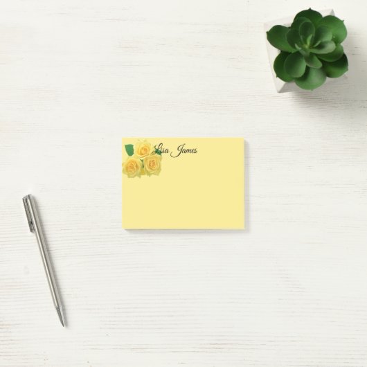 Gele Rozen Post-it-Notes Post-it® Notes (Kantoor)