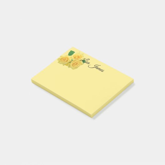 Gele Rozen Post-it-Notes Post-it® Notes (Schuin)