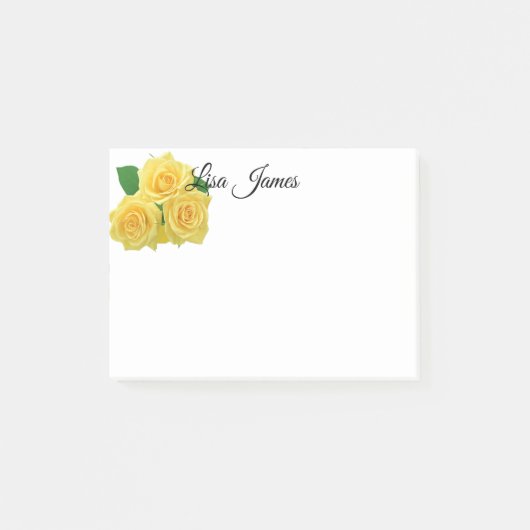 Gele Rozen Post-it-Notes Post-it® Notes (Voorkant)