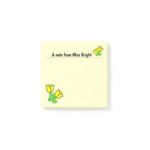 Gele rozen Post-it Notities