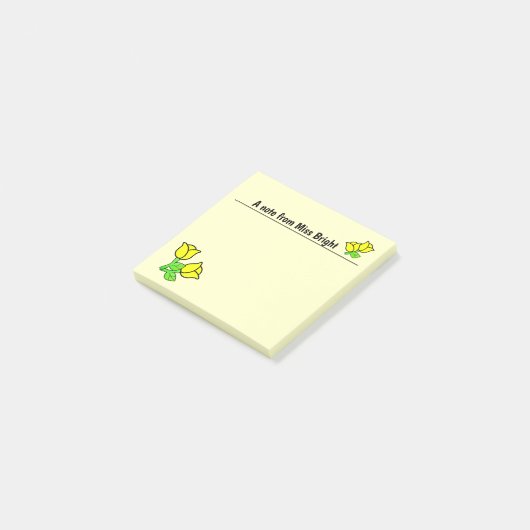 Gele rozen Post-it Notities Post-it® Notes (Schuin)