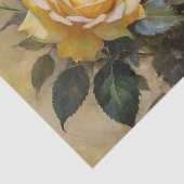 Gele Rozen Print Decoupage / Tissuepapier (Detail)