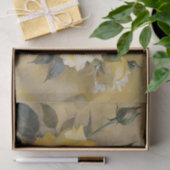 Gele Rozen Print Decoupage / Tissuepapier (Geschenk)