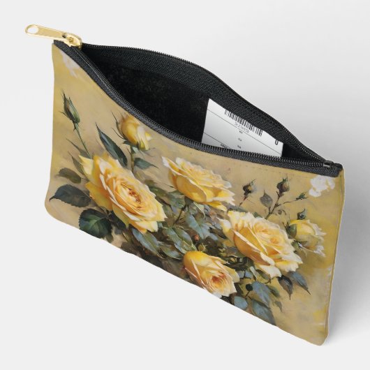 Gele Rozen Print Etui (Open)