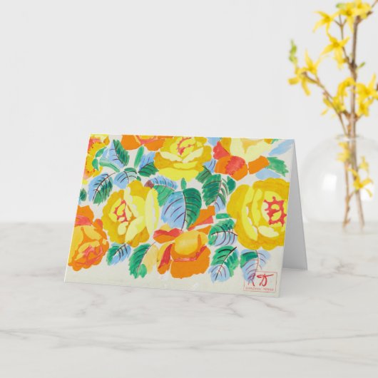Gele rozen | Raoul Dufy Kaart (Gele Bloem)