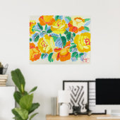Gele rozen | Raoul Dufy Poster (Thuiskantoor)
