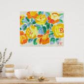 Gele rozen | Raoul Dufy Poster (Keuken)