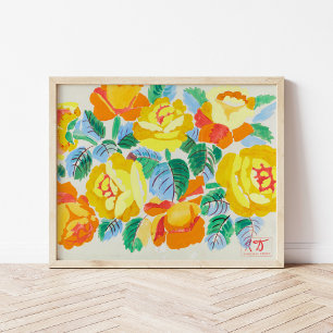 Gele rozen   Raoul Dufy Poster