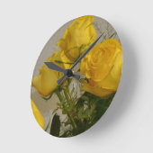 Gele rozen ronde klok (Hoek)