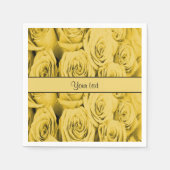 Gele rozen servetten (Voorkant)