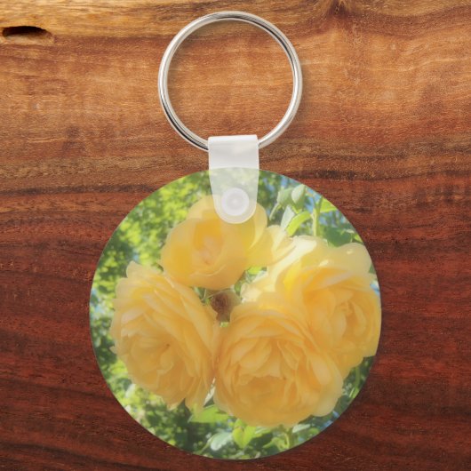 Gele rozen sleutelhanger (Voorkant)