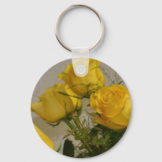 Gele rozen sleutelhanger (Voorkant)