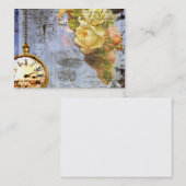 Gele rozen Steampunk-Visitekaartjes Visitekaartje (Voorkant / Achterkant)