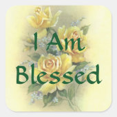 Gele rozen Sticker (Voorkant)