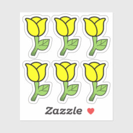Gele Rozen Stickers