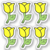 Gele Rozen Stickers (Voorkant)