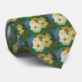 Gele rozen stropdas (Opgerold)