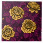 Gele rozen tegeltje (Voorkant)