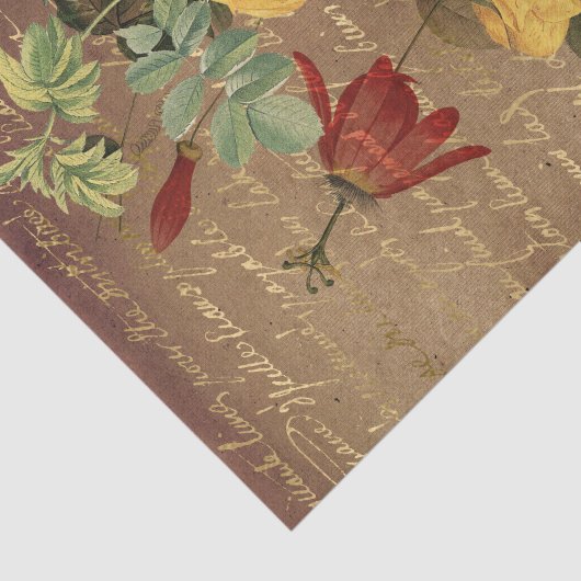  gele rozen tissuepapier (Detail)