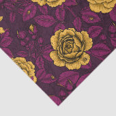 Gele rozen tissuepapier (Detail)