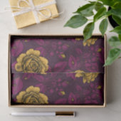 Gele rozen tissuepapier (Geschenk)