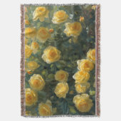 Gele Rozen Tuin Deken (Voorkant Verticaal)
