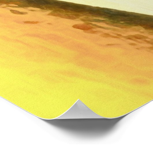 Gele rozen van een vriend Geometrisch Abstract Poster (Hoek)